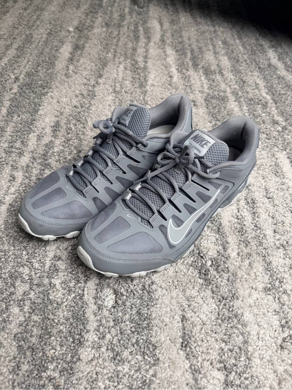 Nike Reax Men’s Grey Training Shoes | Size 11.5 | Orthotic Insoles